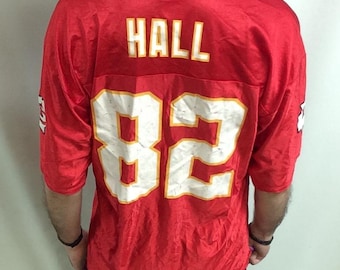 Camiseta vintage de Dante Hall de los Chiefs: número 82 (talla grande)