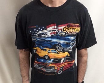Vintage 2001 Super Chevy Show T-shirt - NASCAR Champions (Size XXL)