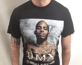 Vintage 90-tals DMX Ruff Ryders Rap-tröja - svart hiphop-tröja (storlek medium)
