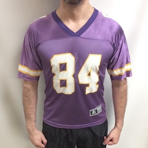 Vintage 90's (1998) Original NFL Minnesota Vikings " Randy Moss " #84 Starter Football Jersey (Size M 10/12)