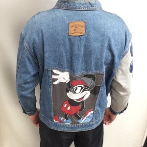 Mickey mouse denim jacket mens hotsell