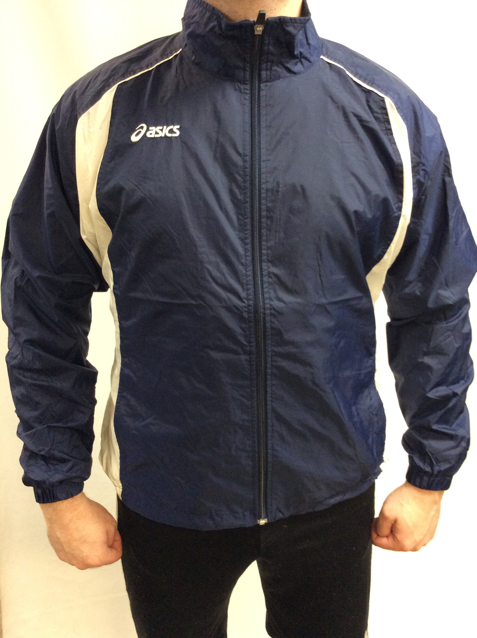 asics ビンテージウインドブレーカー asics アシックス ナイロン 