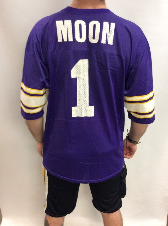 Vintage Warren Moon Vikings Jersey: 90s NFL Champion, Made