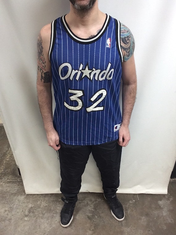 Vintage 90's NBA Orlando Magic #32 Shaquille O'Neal P… - Gem