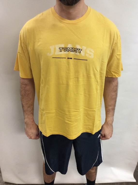 tommy hilfiger yellow t shirt
