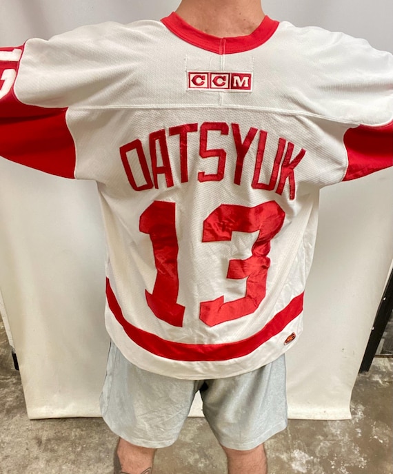Vintage 90s Detroit Red Wings Hockey Jersey: Pavel Datsyuk CCM NHL