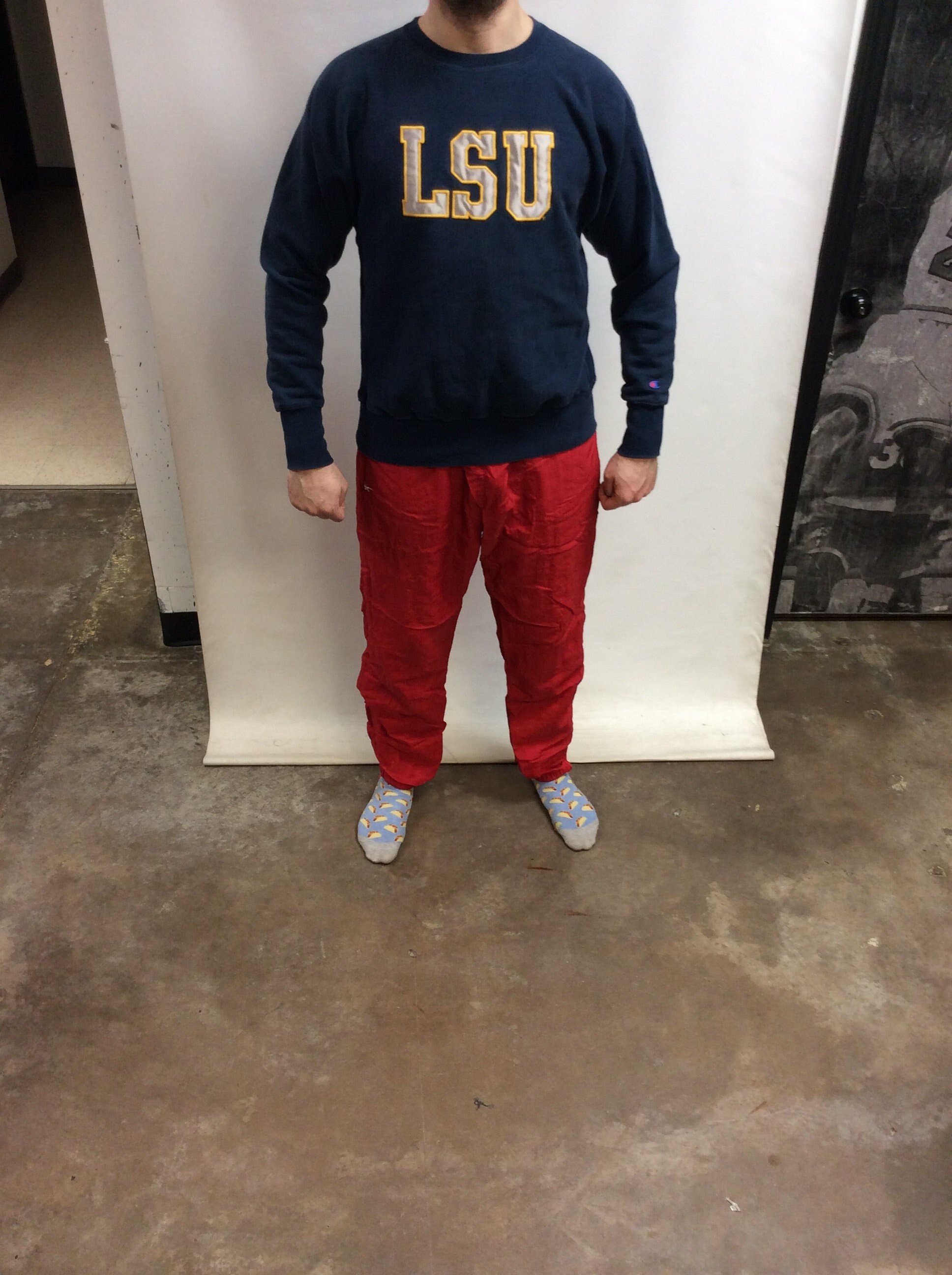 lsu champion crew sweatshirt