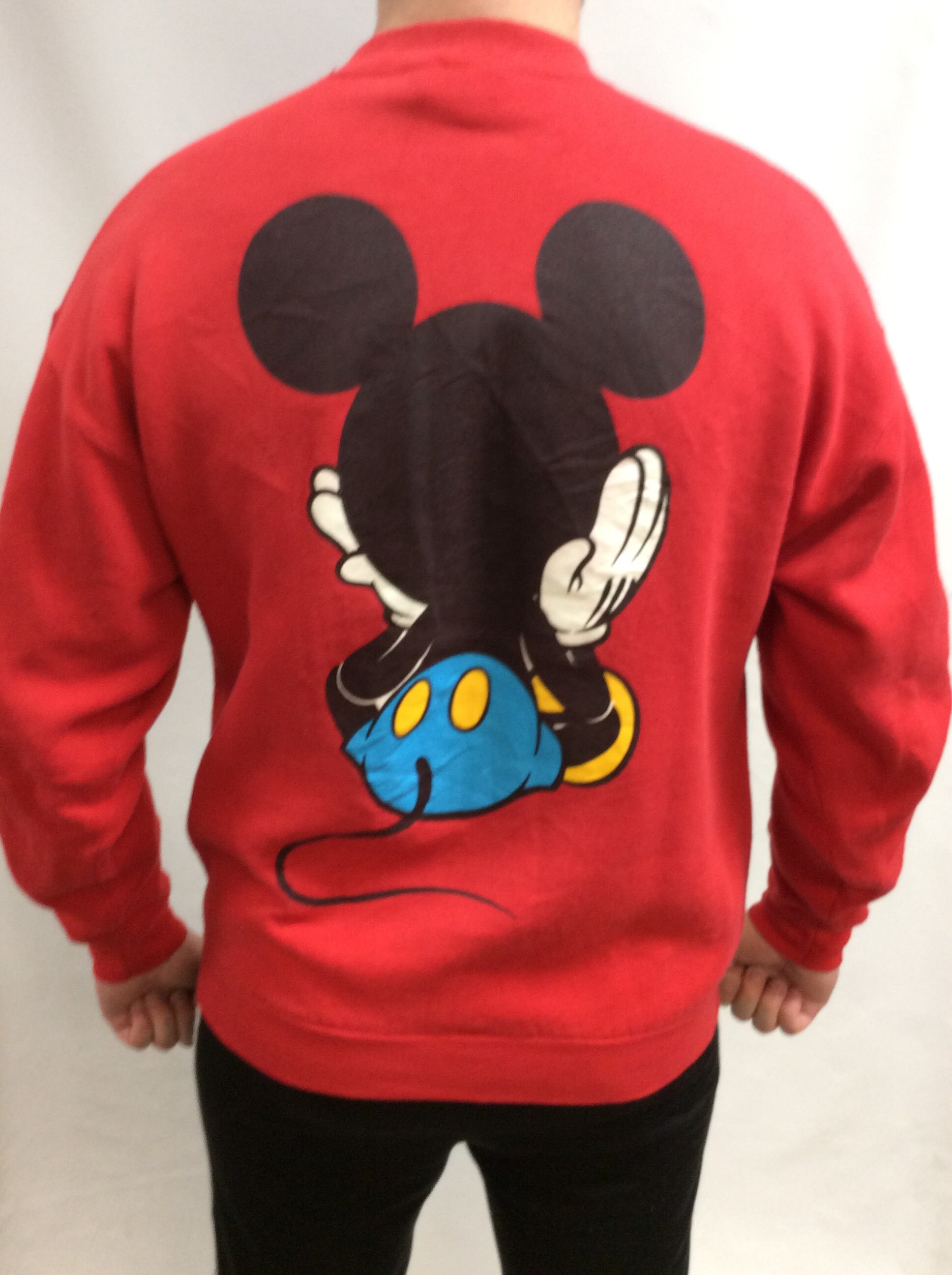 トップス Mickey Design Sweat VINTAGE DISNEY MICKEY MOUSE & CO 1990S WHITE SWEATSHIRT XL