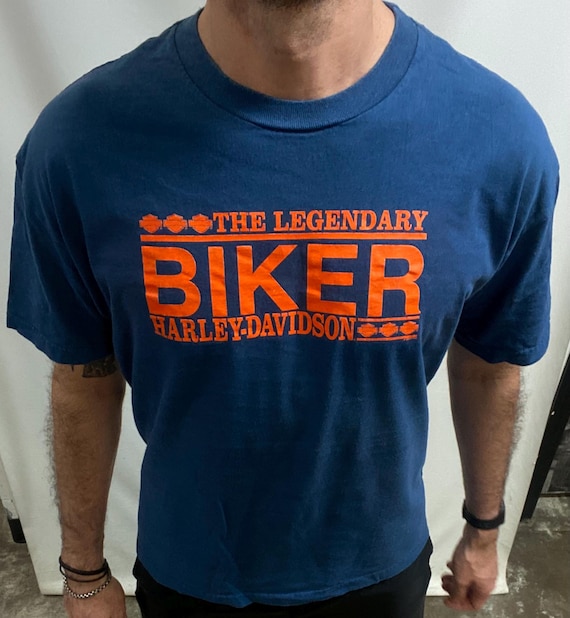 Vintage 90s Harley Davidson Biker T-shirt: Sturgis Catania, Made
