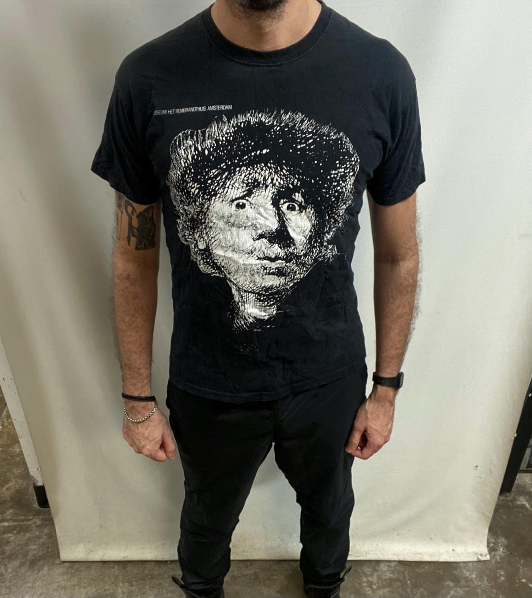 Vintage Rembrandt House Amsterdam T-shirt: Picasso Inspired Print 
