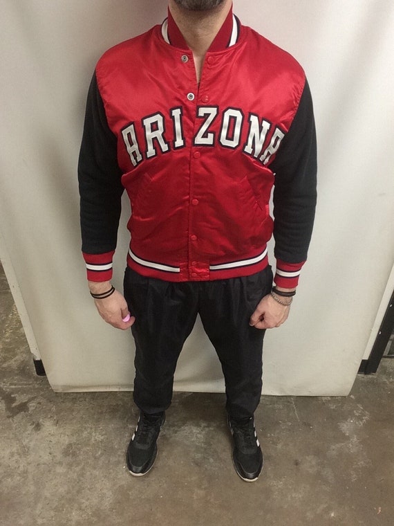 Vintage 90 s Arizona Cardinals Football Classic Red Black Windbreaker Nylon Bomber Jacket made in USA size M L No Tag Available Etsy Canada