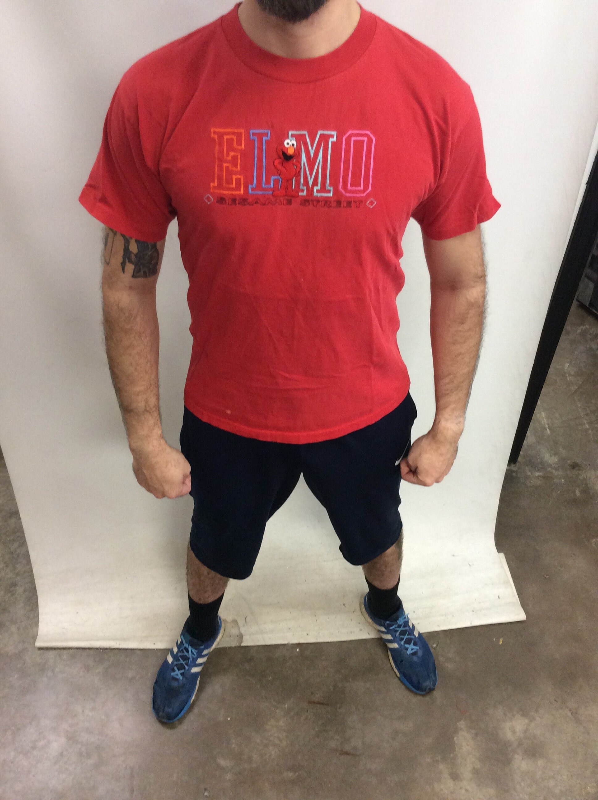 elmo muscle shirt
