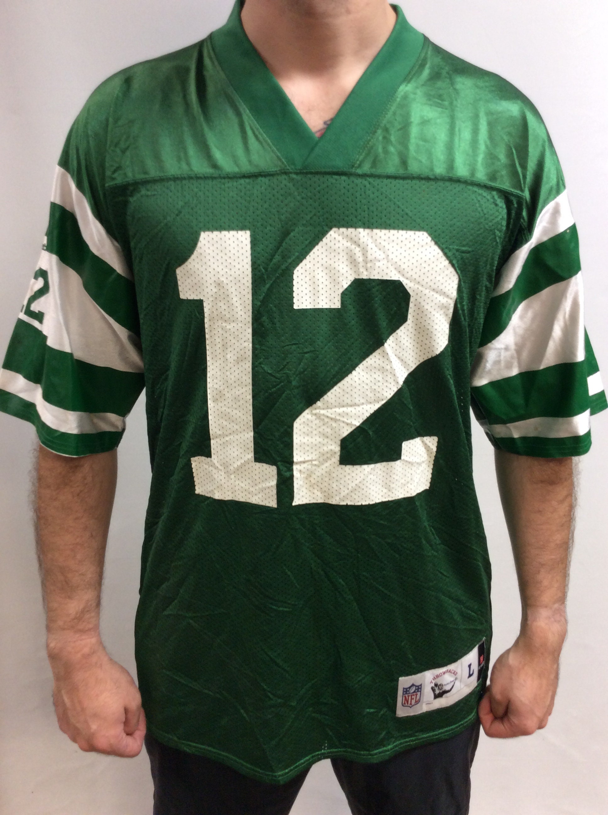 Memorabilia JOE KLECKO New York Jets Unsigned Custom Green Sewn New