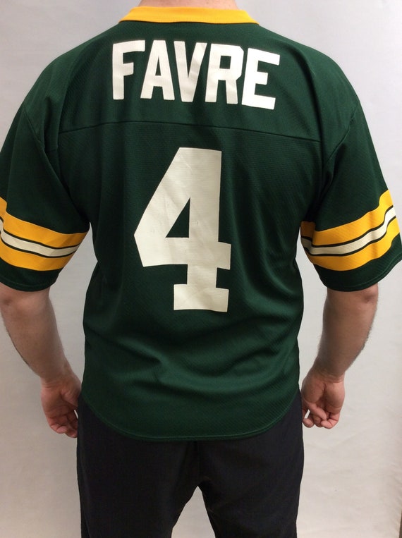 Vintage 90s Brett Favre Green Bay Packers Jersey: Classic Logo