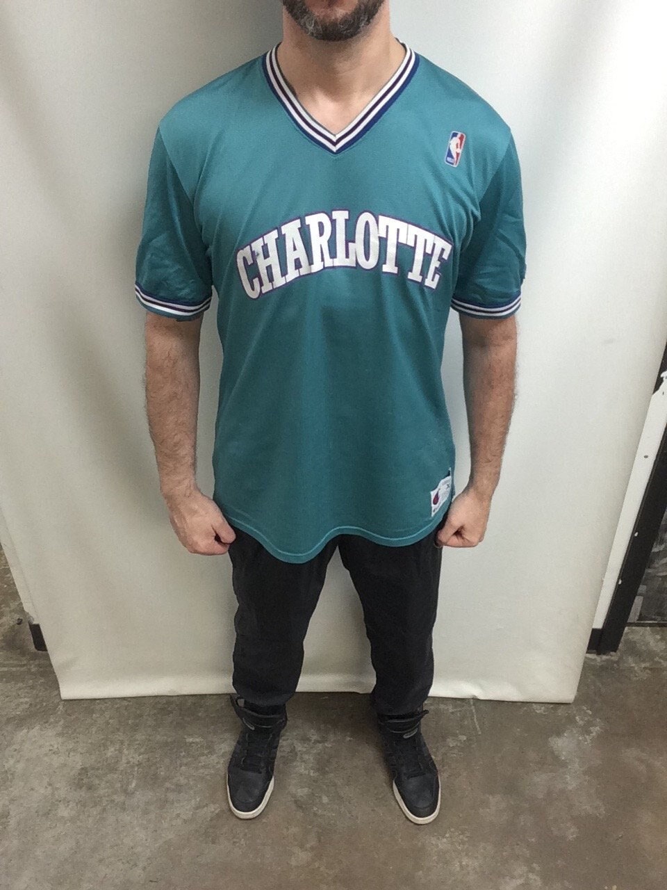 Vintage 90's NBA Charlotte Hornets Champion Reversible Blank