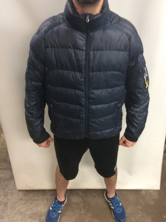 blue polo puffer jacket