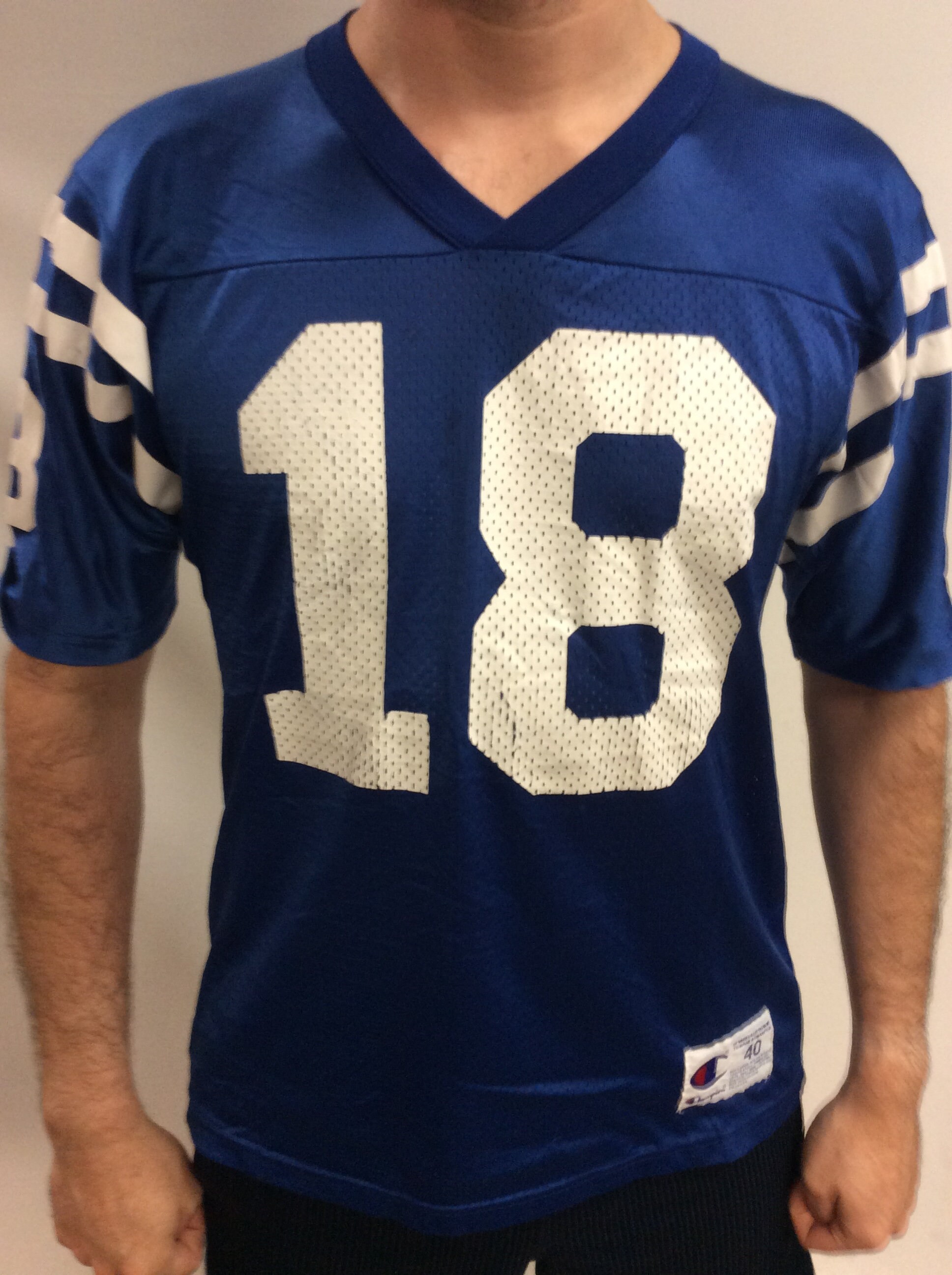 Vintage 90's Indianapolis Colts Football #18 Peyton Manning