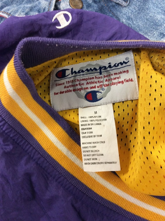 Vintage 90's RARE Los Angeles Lakers Basketball P… - image 9