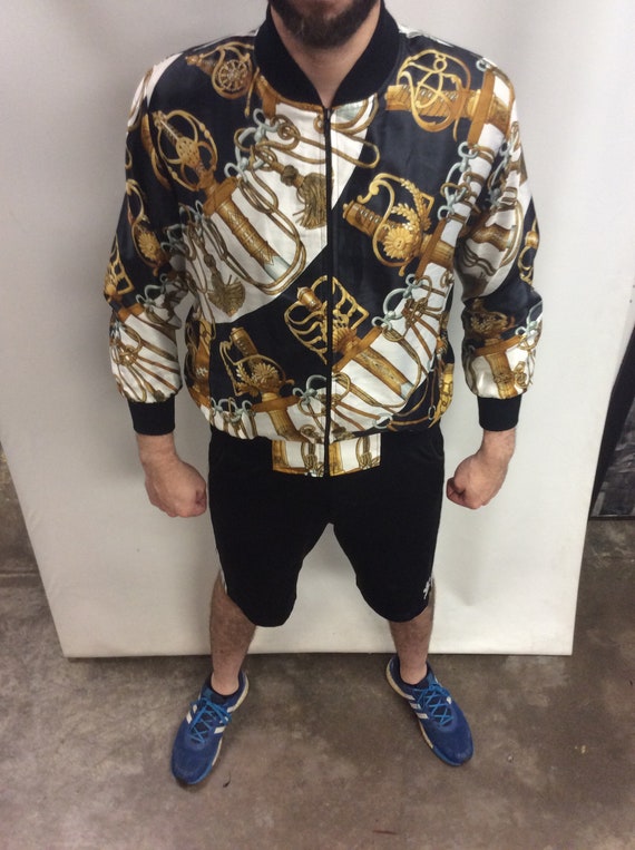 Vintage 90's Chanel Versace Inspired Black, & Whit