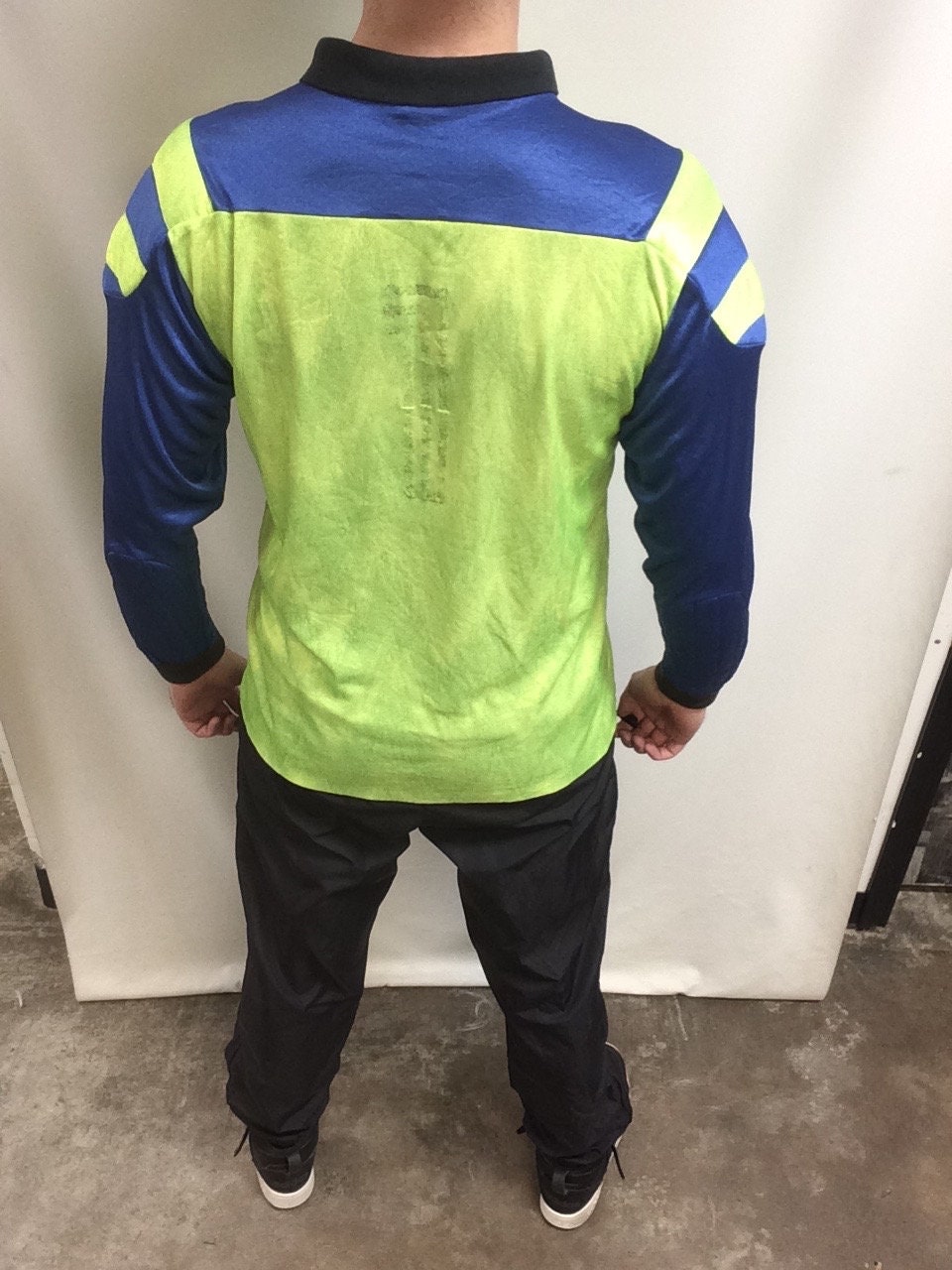 Vintage Umbro Warriors Goalie Jersey: 80s-90s Neon Soccer (size L
