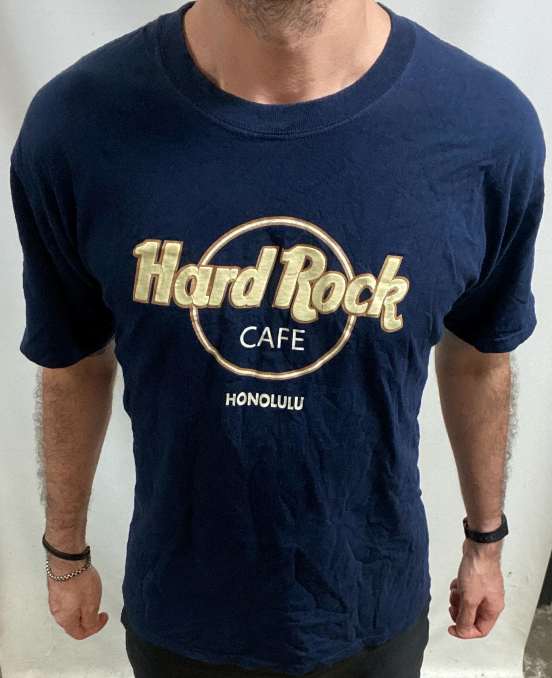 ヴィンテージ ハードロックカフェ ホノルル Tシャツ：90年代 ブルー