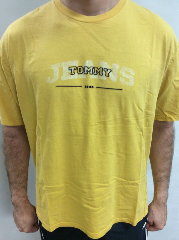 tommy jeans yellow top
