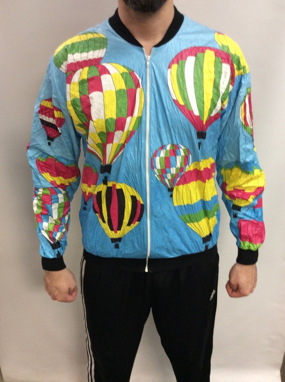 Vintage 80's-90's Hot Air Balloon Bright Colorful
