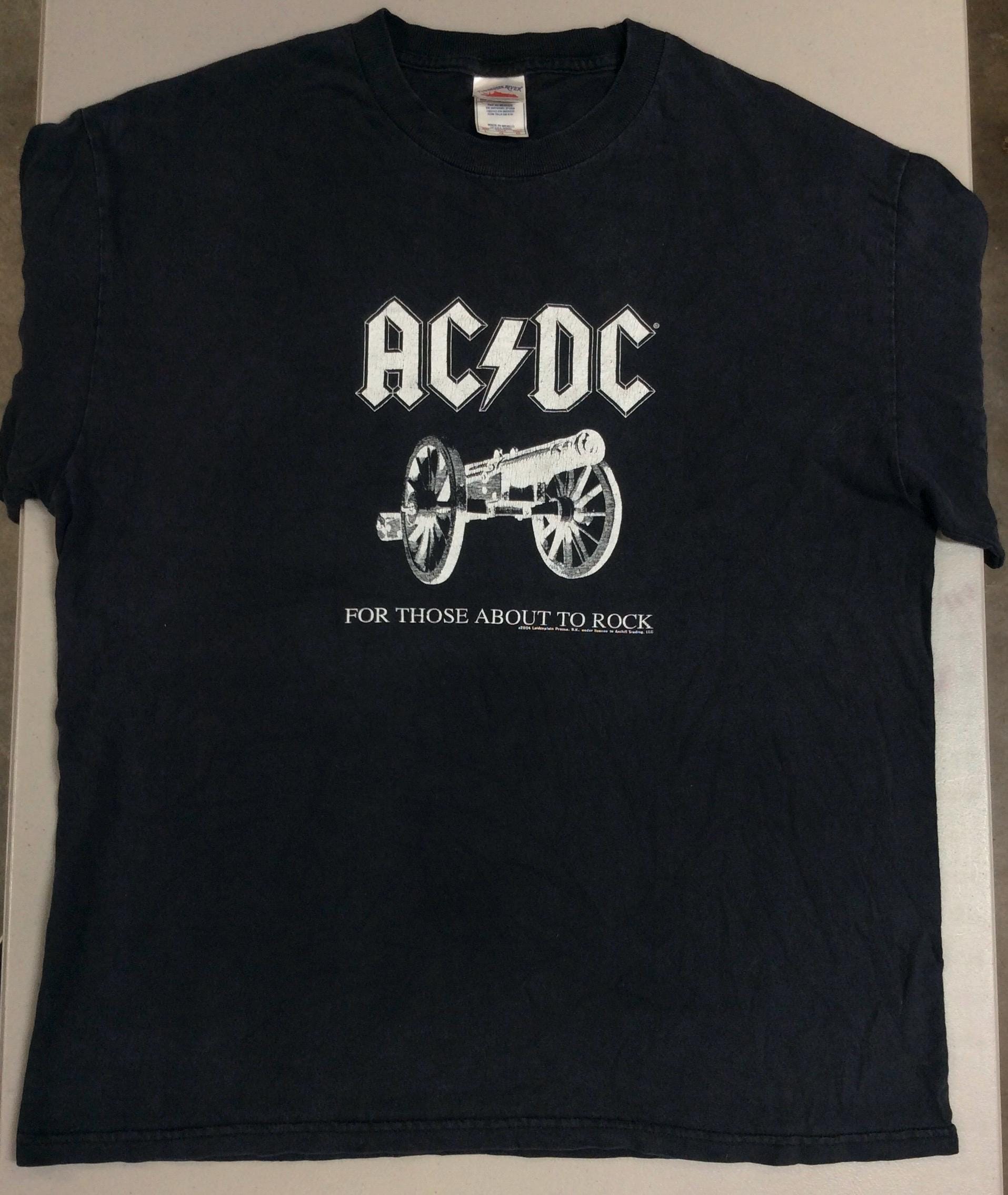 ヴィンテージ 2004 AC DC コンサート Tシャツ：ロックを楽しみたい人 