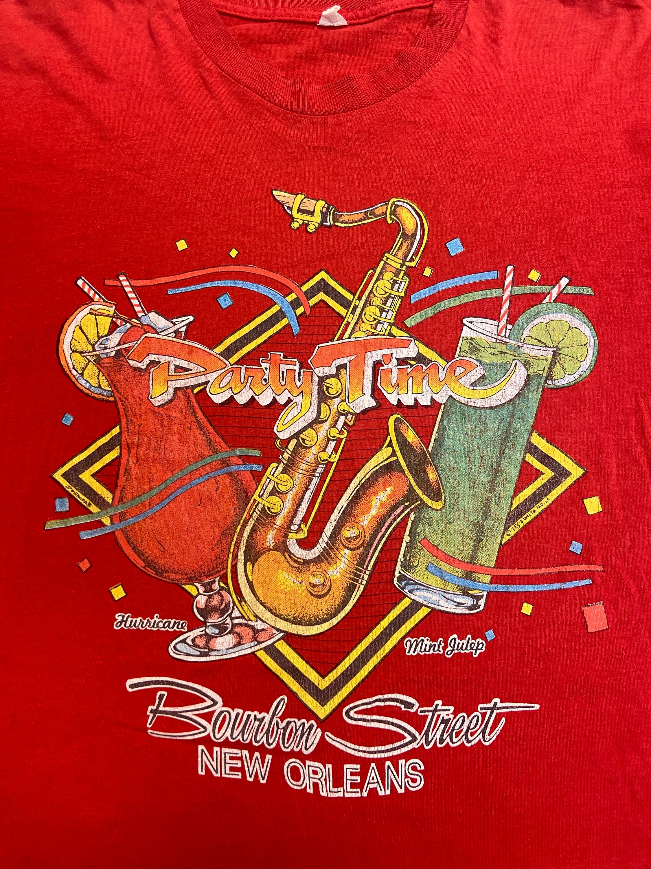 ヴィンテージ 80年代 ニューオーリンズ バーボンストリート Tシャツ 
