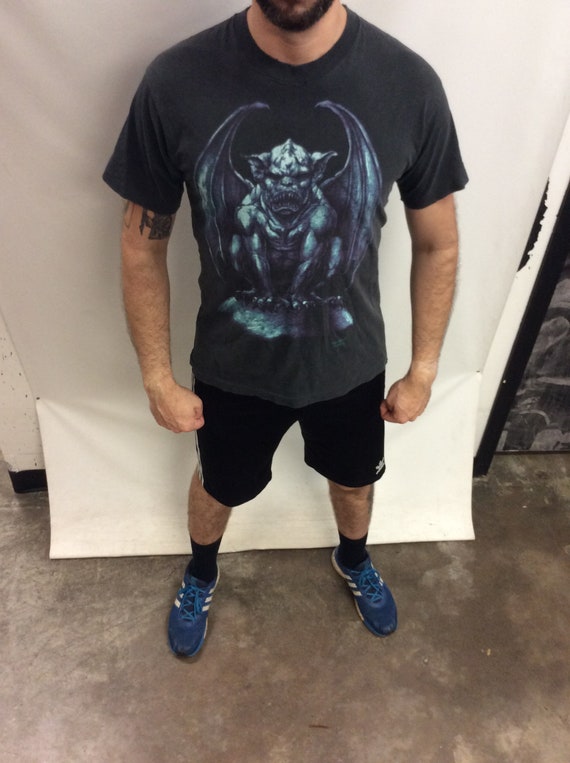 90s FASHION VICTIM ガーゴイル Tシャツ L USA製 Vintage 90's (1995) Original Fashion Victim Gargoyle Classic Black
