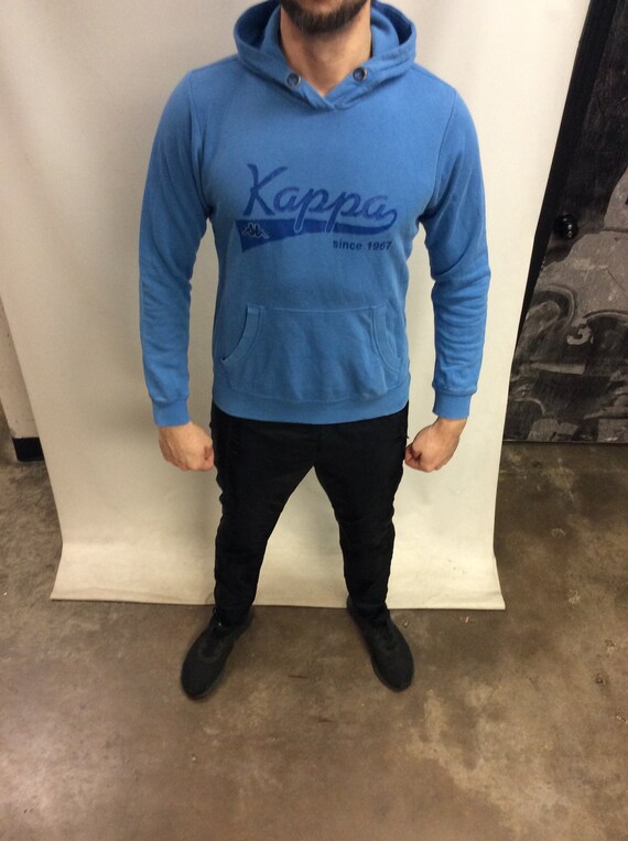 kappa hoodie light blue