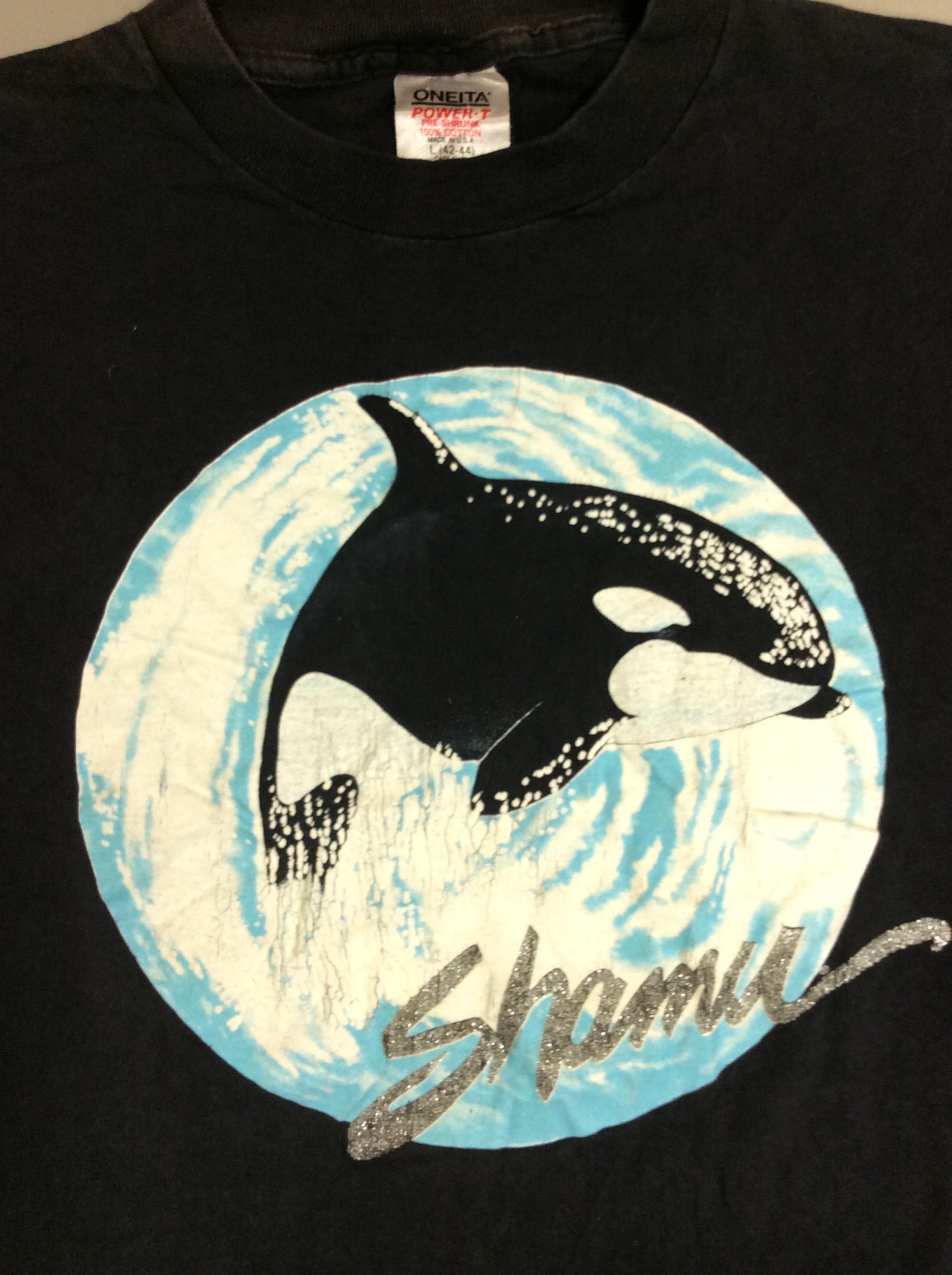Vintage 90s Seaworld Shamu T-shirt: Oneita USA Made, Size Large - Etsy