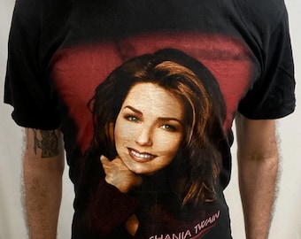 Maglietta vintage del concerto di Shania Twain del 1998 - Hanes (taglia M, prodotta in Canada)