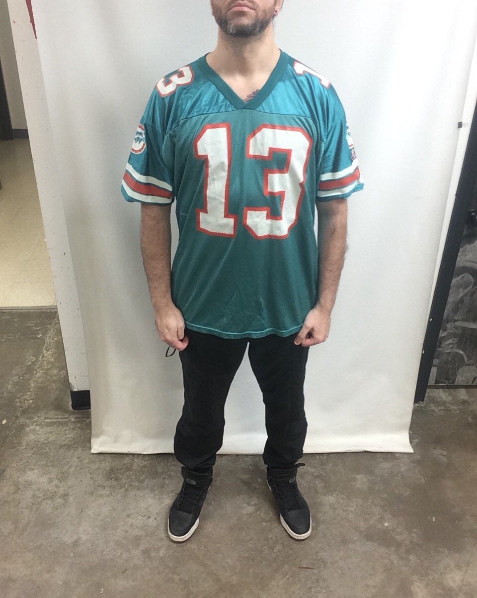 Dan Marino #13 Vintage Miami Dolphins NFL Football BLACK Jersey