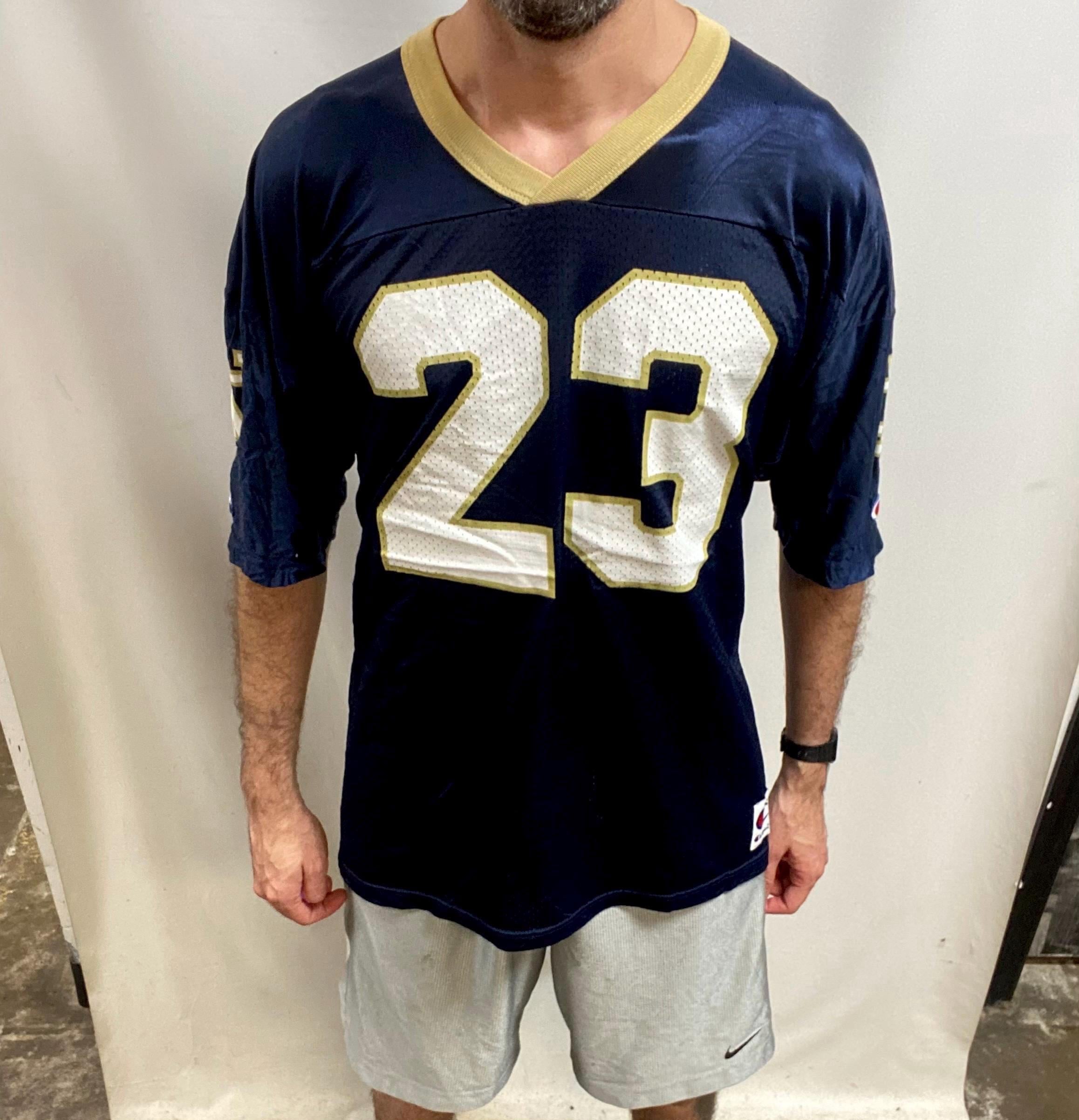 Vintage 90s Notre Dame Fighting Irish Jersey: Champion Navy Blue