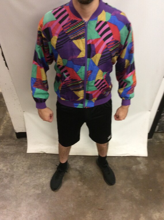 Vintage 80's-90's Silktime Bright Colorful Fresh P