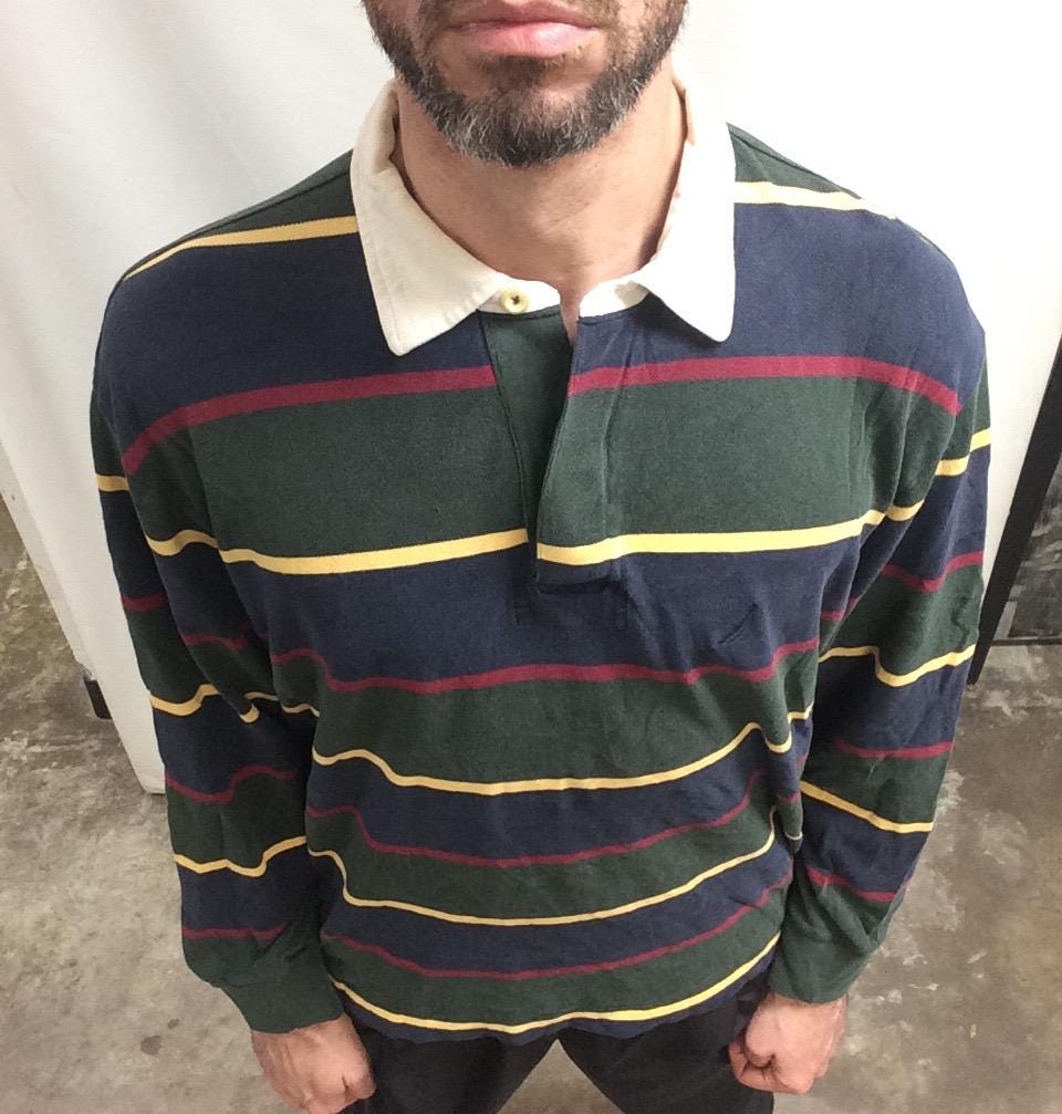 Vintage 90's 2000's Nautica Brand Green Navy Blue Yellow