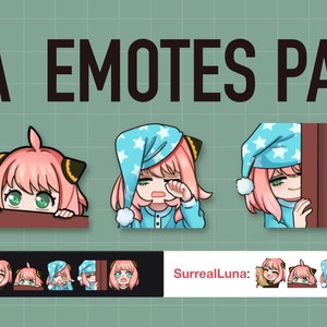 P2U Anya Emote Pack 2 for Twitch | Discord | YouTube