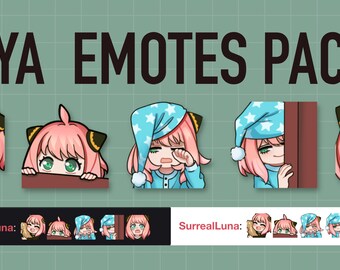 P2U Anya Emote Pack 2 for Twitch | Discord | YouTube