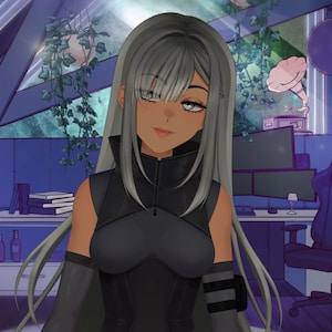 Live 2D/ Vtube Studios Fantasy Rogue vTuber Model, Ready to use and for commercial use
