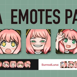 P2U Anya Emote Pack 3 für Twitch | Zwietracht | YouTube