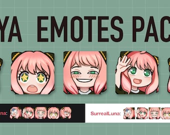 P2U Anya Emote Pack 3 for Twitch | Discord | YouTube