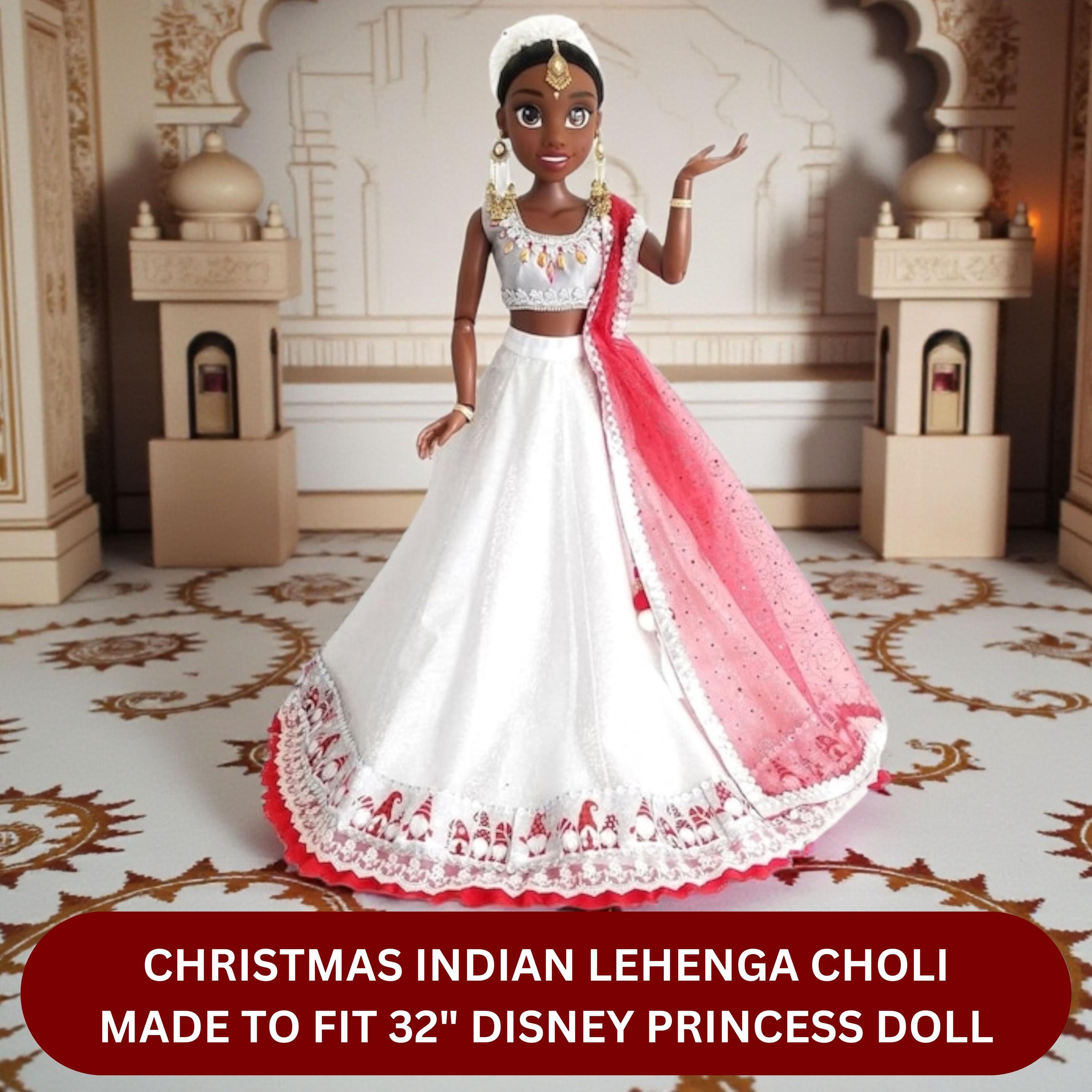 indian christmas dress Handmade Lehenga Choli: Holiday Indian Dress for 32