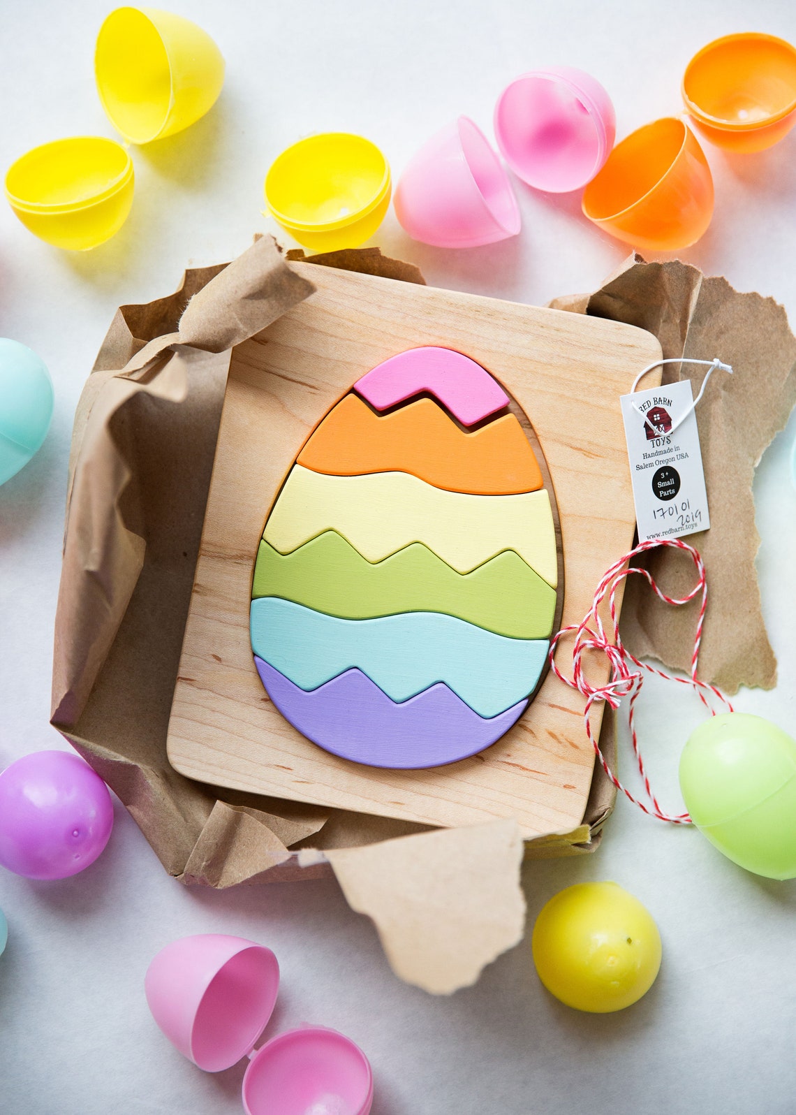 Easter Egg Wooden Puzzle Easter Gifts for Kids Wood Toy Etsy