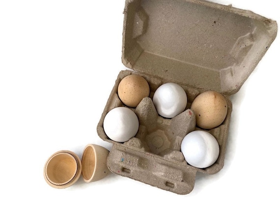 Good Wood Eggs Play Food