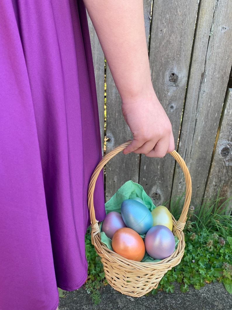 Hollow Wooden Eggs Wood Easter Eggs Spring Decor Fillable Etsy