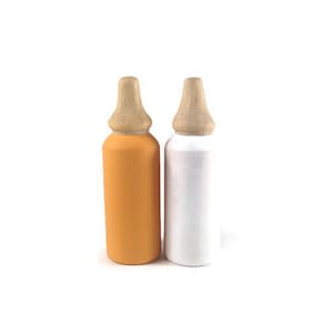 wooden baby doll bottle