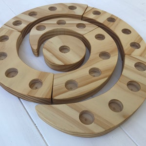 Advent Spiral Wooden Candleholder, Christmas Decor, Holiday Centerpiece image 6