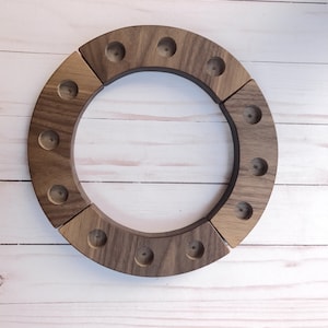 Waldorf German Birthday Celebration Ring, Wooden Candle Holder, Center Piece, Holiday Decor