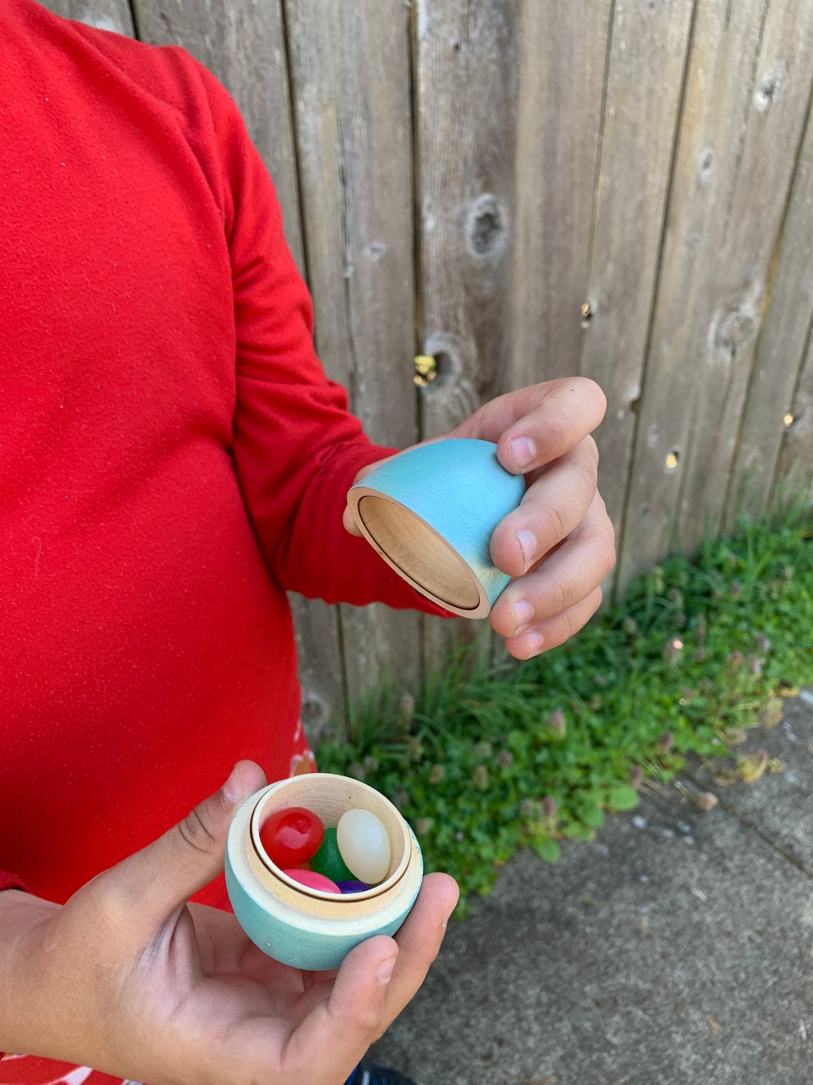 Hollow Wooden Eggs Wood Easter Eggs Spring Decor Fillable Etsy